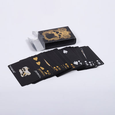Un bon prix. Couche imperméable à l'eau sur le thème des cartes de jeu 52 cartes Matt Black en ligne