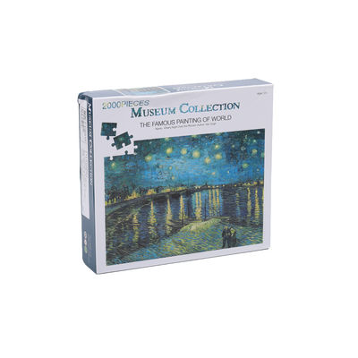 Un bon prix. 2000 pièces personnalisées Puzzles imprimés Puzzles World Famous Painting Series en ligne