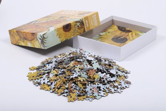 Difficulté intermédiaire Puzzle rectangulaire personnalisé avec image et texte