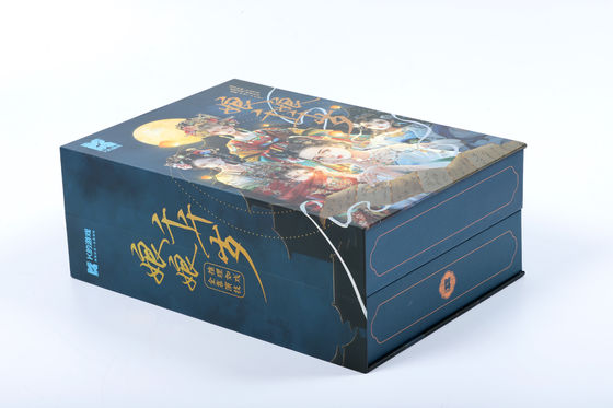 Un bon prix. Boîte de stockage de jeux de cartes en papier personnalisée avec fermeture irrégulière en ligne