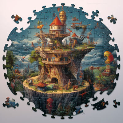 Un bon prix. Puzzle éducatif en carton pour les compétences en résolution de problèmes en ligne