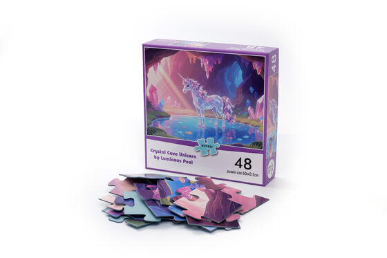 Un bon prix. Puzzle de puzzle de dessins animés colorés et fantaisistes - 48 pièces Joie pour les enfants et les adultes (conception personnalisable) en ligne